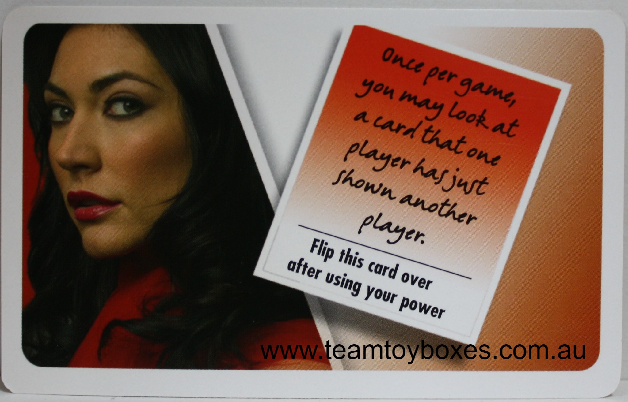 PARTS ONLY - Cluedo "Discover The Secrets" Board Game - (1) Miss Scarlett Personality Card Only