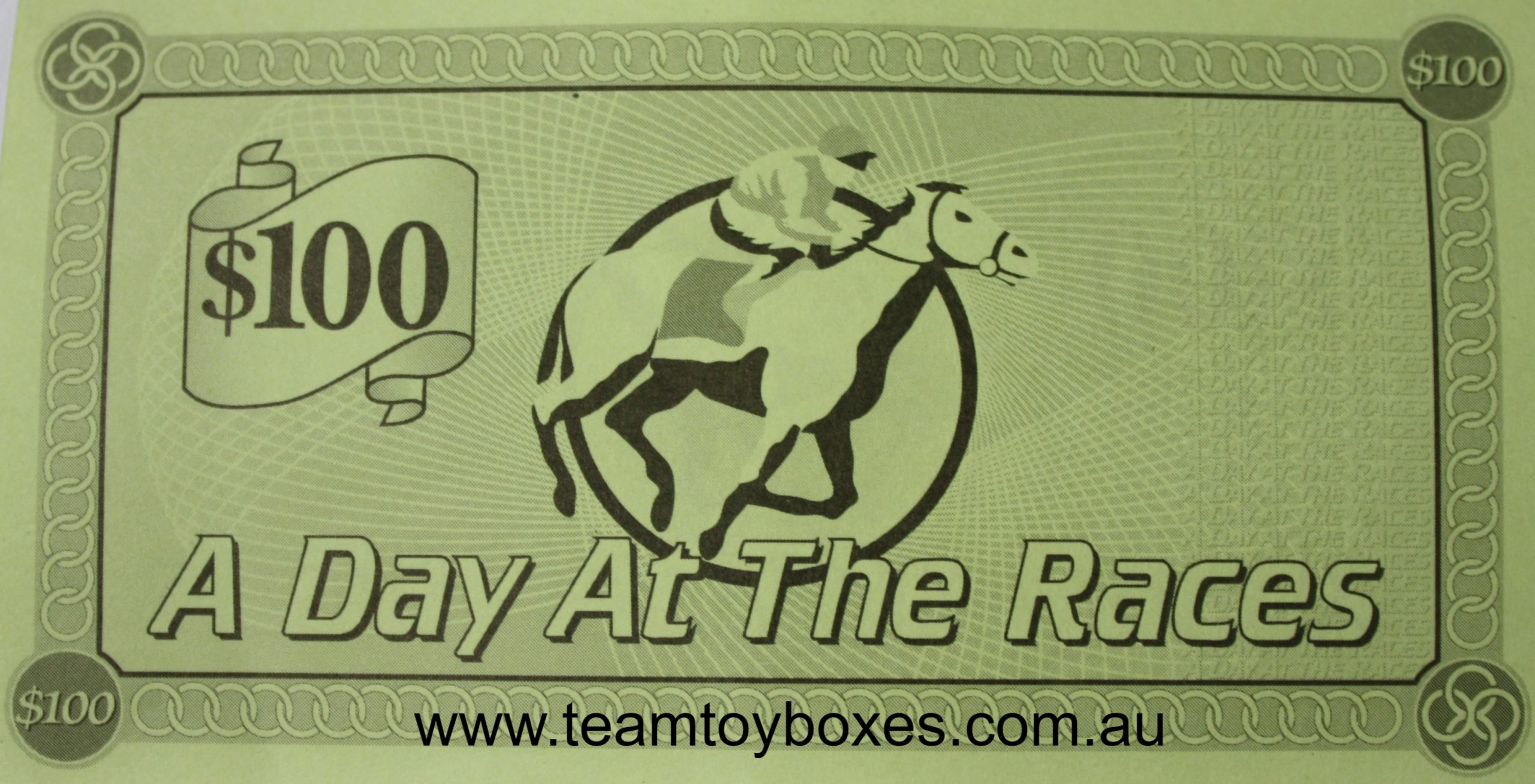 PARTS ONLY - A Day At The Races Board Game - (1) Pack of 10 $100 Notes Only