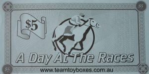 PARTS ONLY - A Day At The Races Board Game - (1) Pack of 10 $5 Notes Only