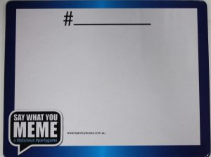 PARTS ONLY - Say What You MEME Party Game - (1) Dry-erase Board Only