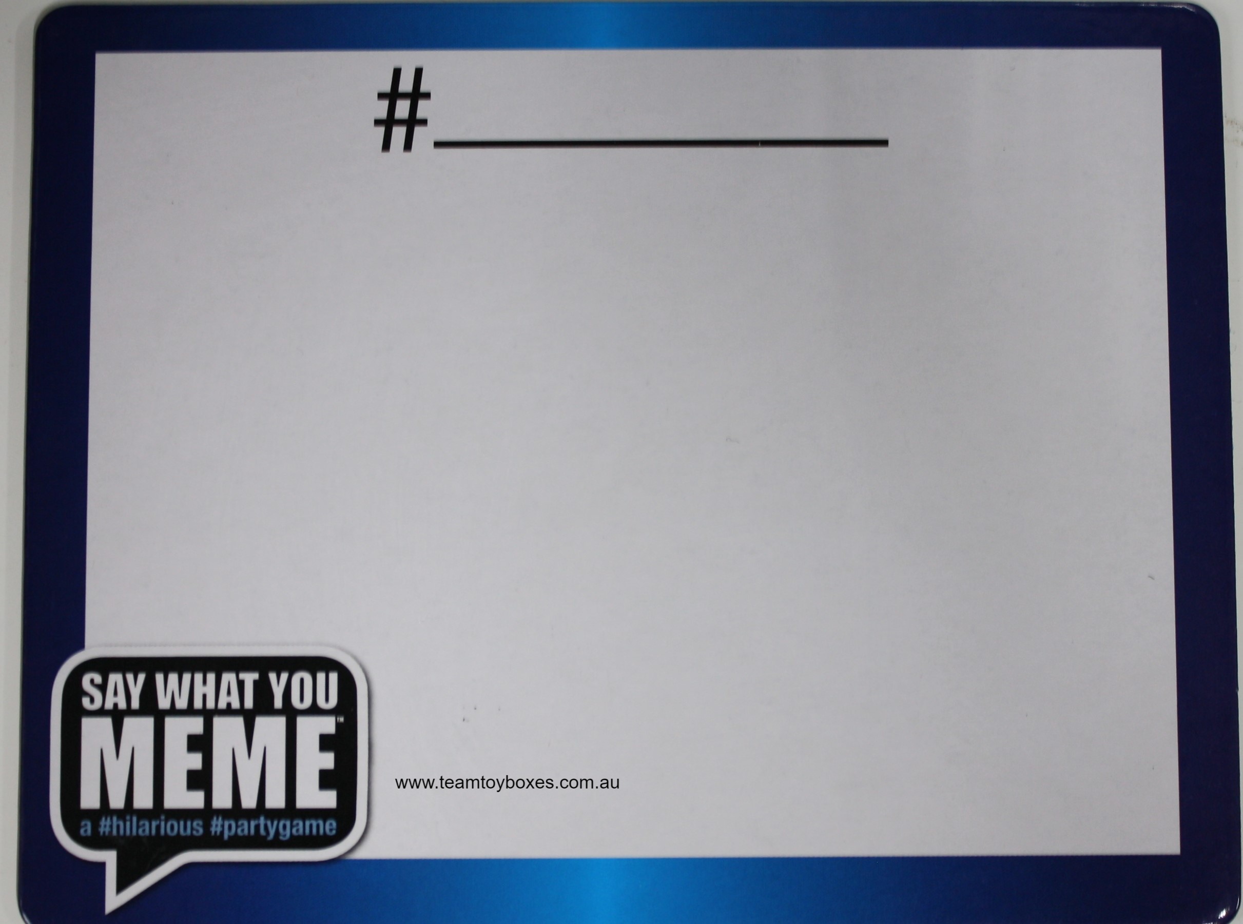PARTS ONLY - Say What You MEME Party Game - (1) Dry-erase Board Only