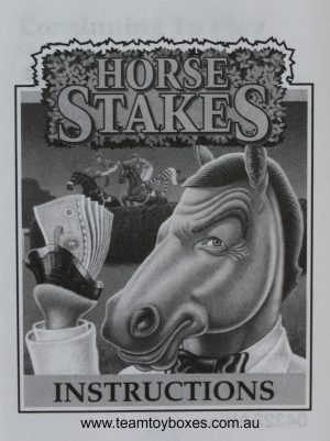 PARTS ONLY - Horse Stakes Game - (1) Instructions Only
