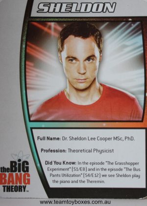 PARTS ONLY - The Big Bang Theory Fact or Fiction Trivia Board Game - (1) Sheldon Character Card Only