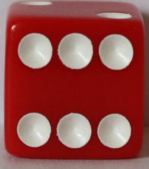 PARTS ONLY - Mousetrap Board Game (2016) - (1) Red Die Only