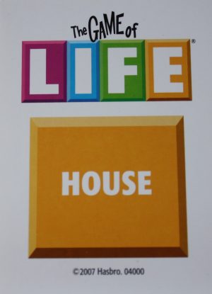 PARTS ONLY - The Game Of Life (2007) Board Game - Pack (6) House Cards Only