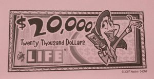 PARTS ONLY - The Game Of Life (2007) Board Game - Pack (10) $20,000 Money Only