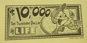 PARTS ONLY - The Game Of Life (2007) Board Game - Pack (10) $10,000 Money Only