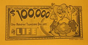 PARTS ONLY - The Game Of Life (2007) Board Game - Pack (10) $100,000 Money Only