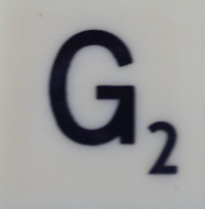PARTS ONLY - Scrabble Board Game T R Urban 1955 Version - (1) Letter G Only