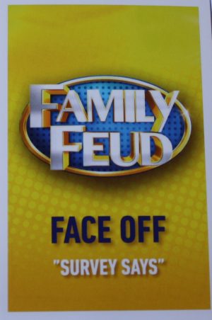 PARTS ONLY - Family Feud 2nd Edition Board Game - Pack (100) Face Off Cards Only - New