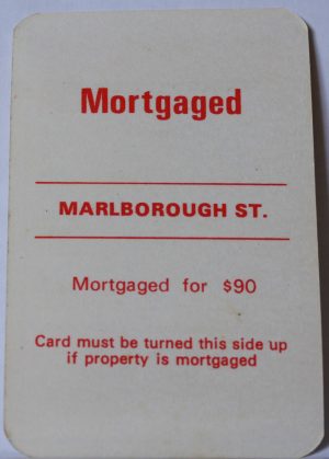 PARTS ONLY - Monopoly Toltoys 1960s Board Game - (1) Marlborough Street Title Deed Card Only