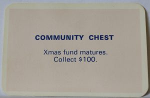 PARTS ONLY - Monopoly Toltoys 1960s Board Game - #2 Community Chest Card Only