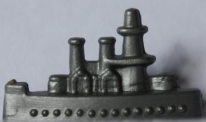 PARTS ONLY - Monopoly Toltoys 1960s Board Game - (1) Plastic Ship Token Only
