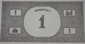 PARTS ONLY - Monopoly Toltoys 1960s Board Game - Pack (10) $1 Money Only