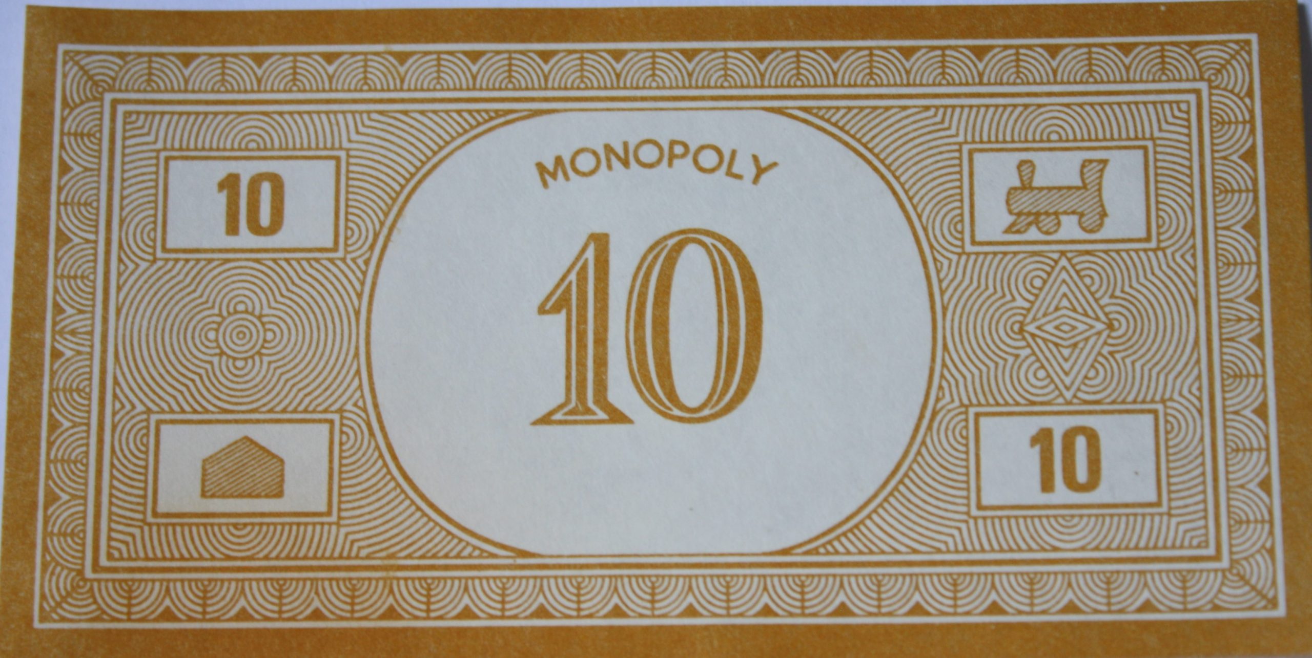 PARTS ONLY - Monopoly Toltoys 1960s Board Game - Pack (10) $10 Money Only