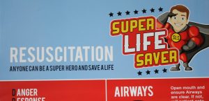 PARTS ONLY - Super Lifesaver Board Game - (1) DRSABCD Chart Only