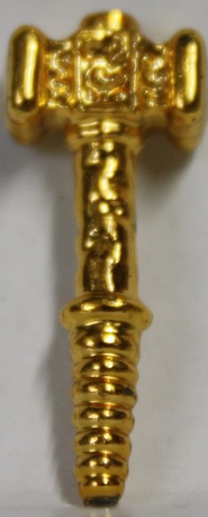 PARTS ONLY - Dark World Board Game - (1) Golden War Hammer Only