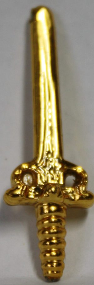 PARTS ONLY - Dark World Board Game - (1) Golden Broad Sword Only