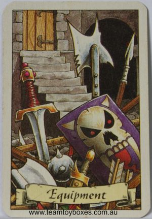PARTS ONLY - Hero Quest Board Game - (1) Battle Axe Equipment Card Only