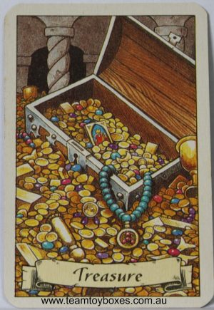 PARTS ONLY - Hero Quest Board Game - (1) Gold Dice Roll Treasure Card Only