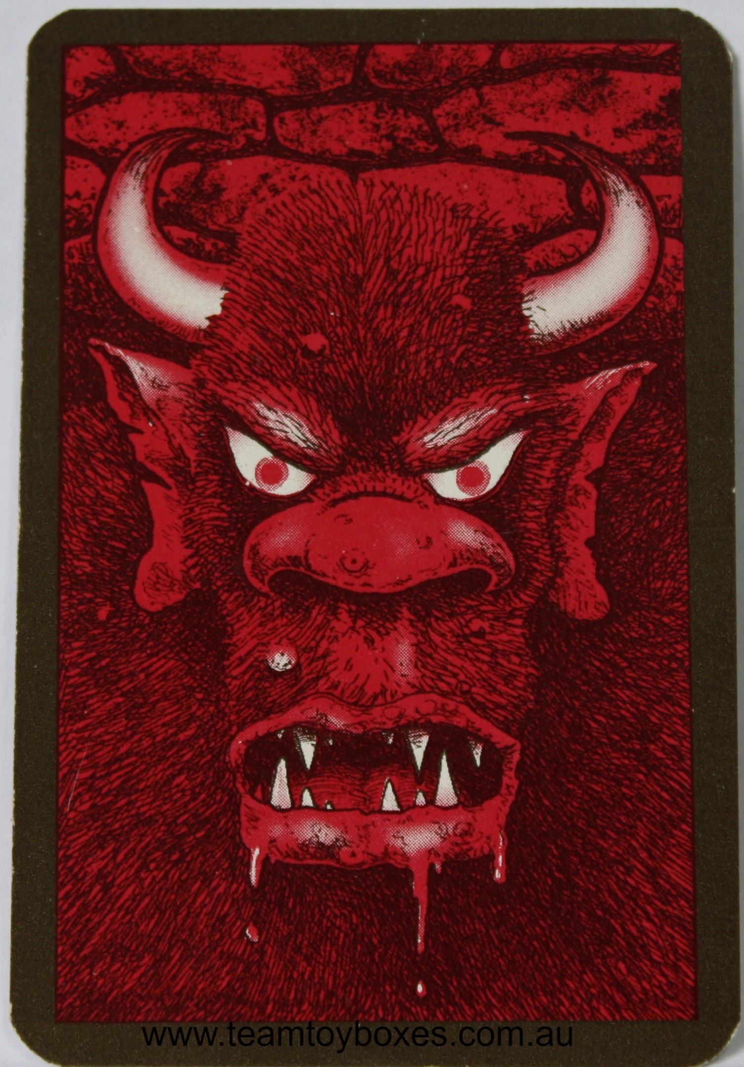PARTS ONLY - Hero Quest Board Game - (1) Gargoyle Monster Card Only