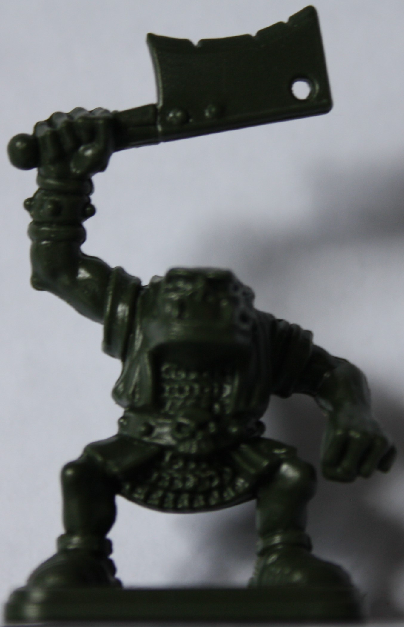 PARTS ONLY - Hero Quest Board Game - (1) Unpainted Orc with Cleaver Only