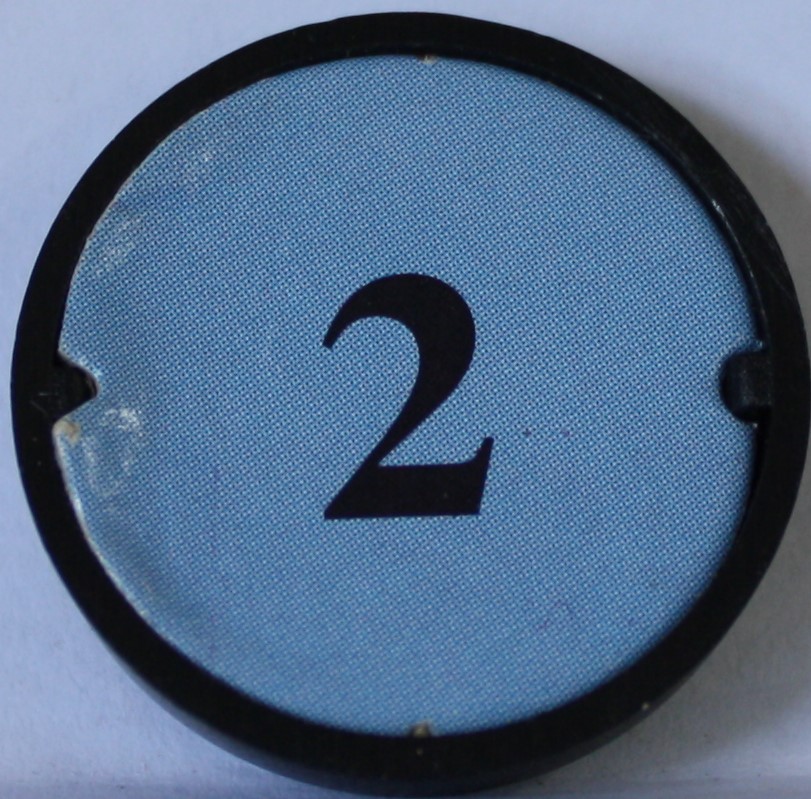 PARTS ONLY - Dark World Board Game - (1) Number 2 Blue Stand Only