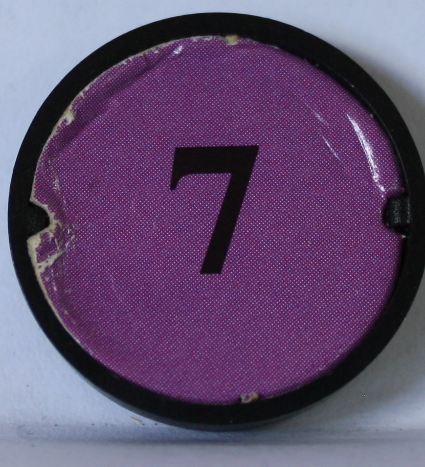 PARTS ONLY - Dark World Board Game - (1) Number 7 Purple Stand Only