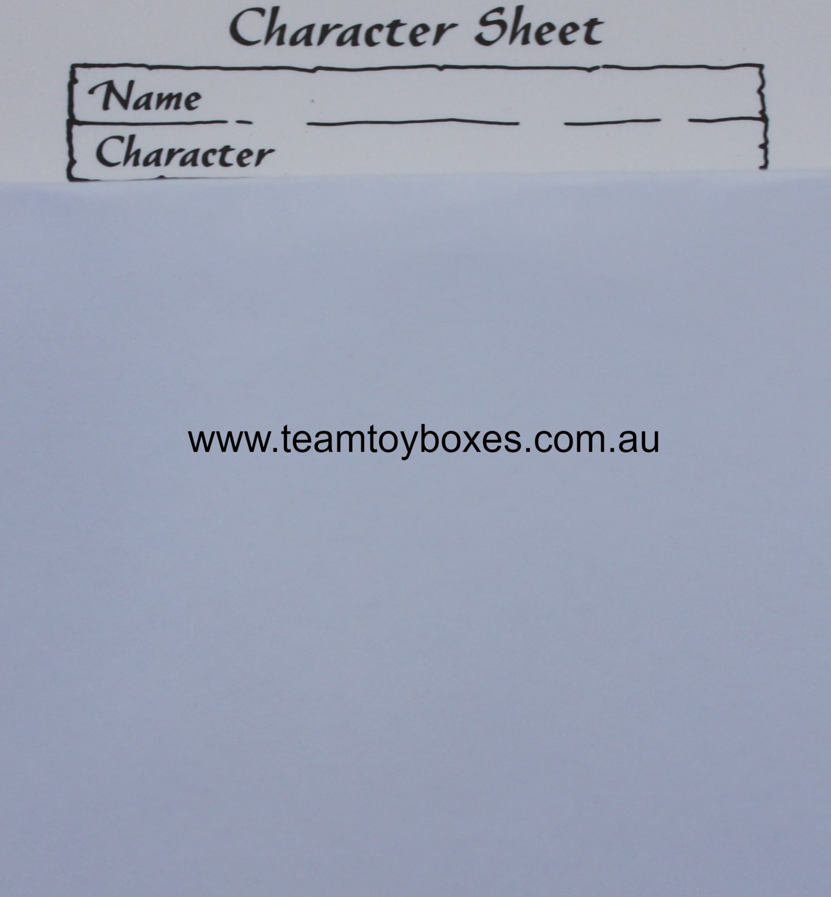 PARTS ONLY - Hero Quest Board Game - (1) Character Single Sheet Only