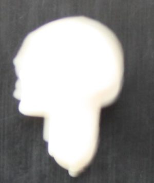 PARTS ONLY - Dark World Board Game - (1) Plastic Skull Only