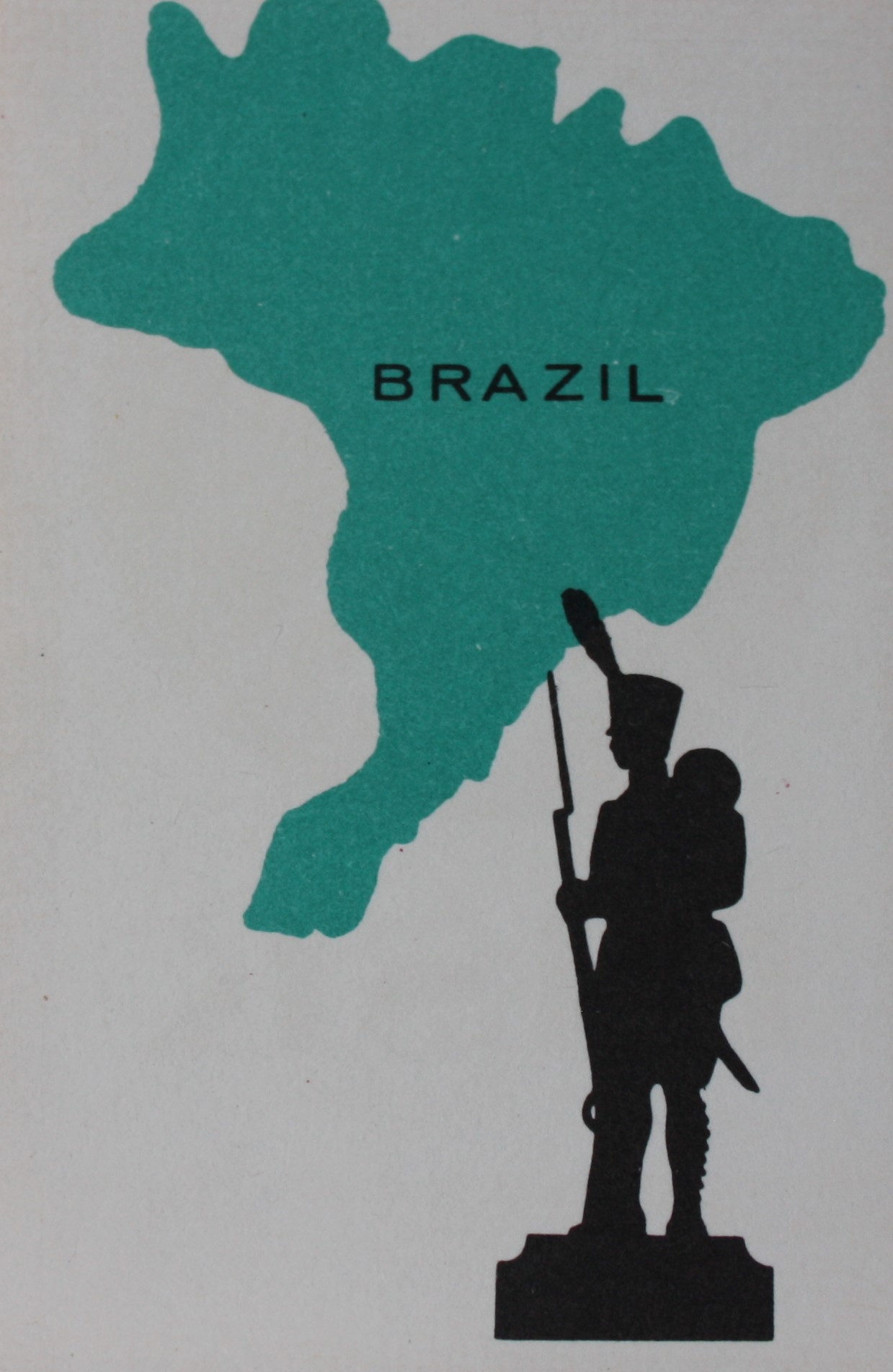 PARTS ONLY - Risk Strategy Board Game 1959 South African Version - (1) Brazil Card Only