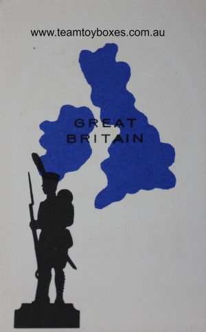 PARTS ONLY - Risk Strategy Board Game 1959 South African Version - (1) Great Britain Card Only