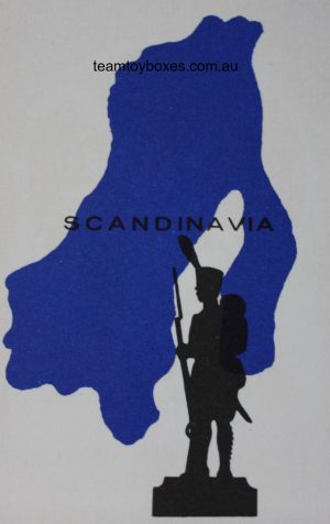 PARTS ONLY - Risk Strategy Board Game 1959 South African Version - (1) Scandinavia Card Only