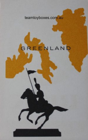 PARTS ONLY - Risk Strategy Board Game 1959 South African Version - (1) Greenland Card Only