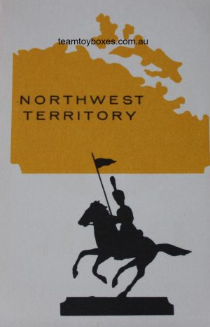 PARTS ONLY - Risk Strategy Board Game 1959 South African Version - (1) Northwest Territory Card Only