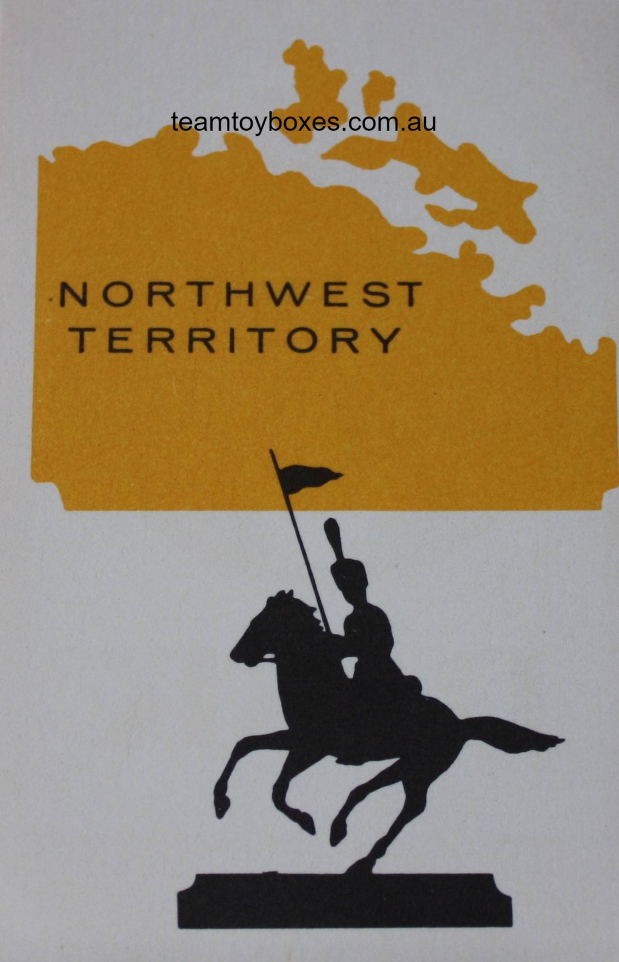 PARTS ONLY - Risk Strategy Board Game 1959 South African Version - (1) Northwest Territory Card Only