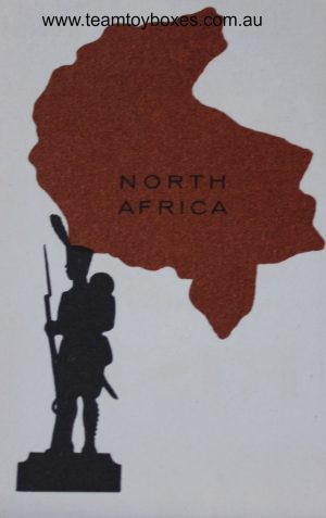 PARTS ONLY - Risk Strategy Board Game 1959 South African Version - (1) North Africa Card Only