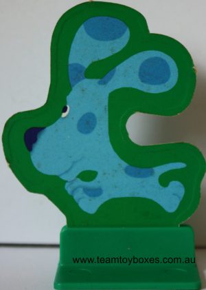 PARTS ONLY - Blues Clues Board Game - (1) Green Playing Piece and Stand Only