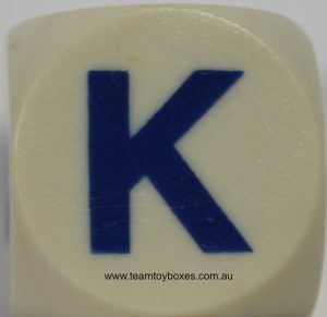 PARTS ONLY - Boggle Word Game - (1) Boggle Letter Cube K F F S A P Only