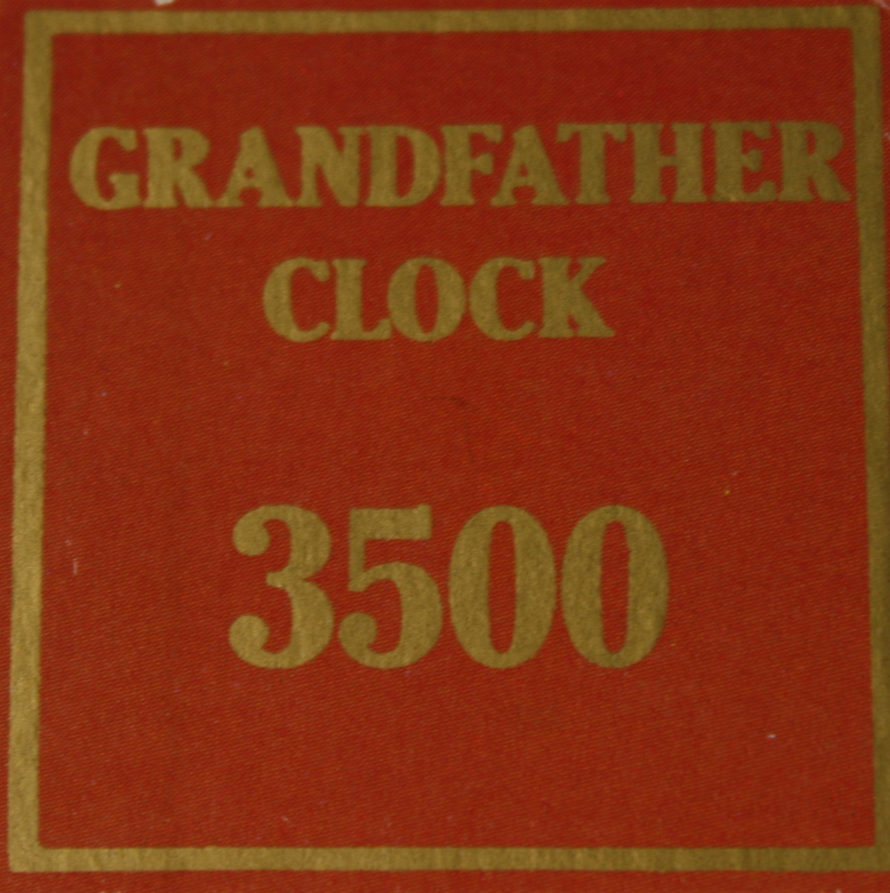 Parts Only - Golden Hammer Board Game - (1) Grandfather Clock $3,500 Sale Card Only