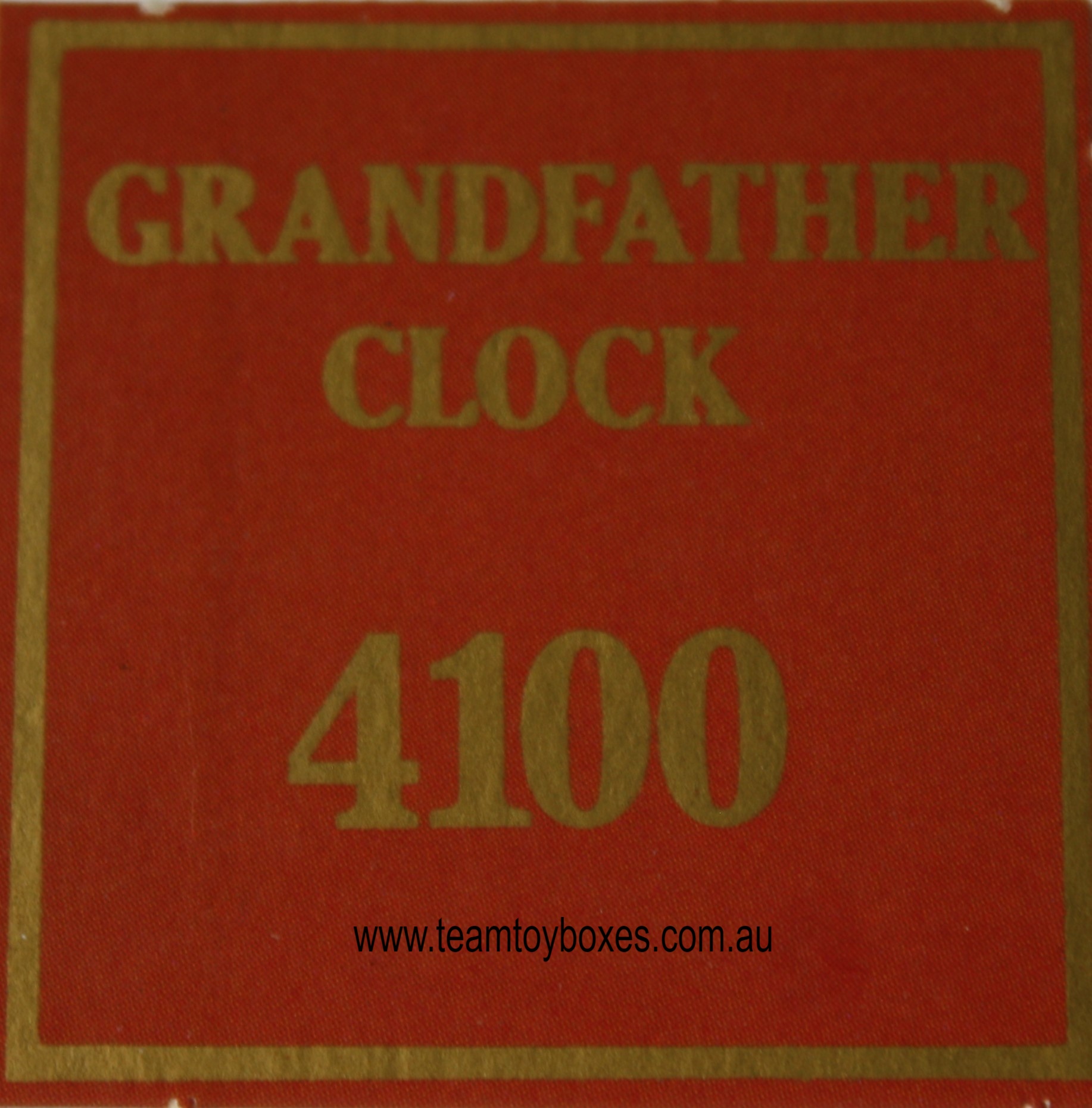 Parts Only - Golden Hammer Board Game - (1) Grandfather Clock $4,100 Sale Card Only