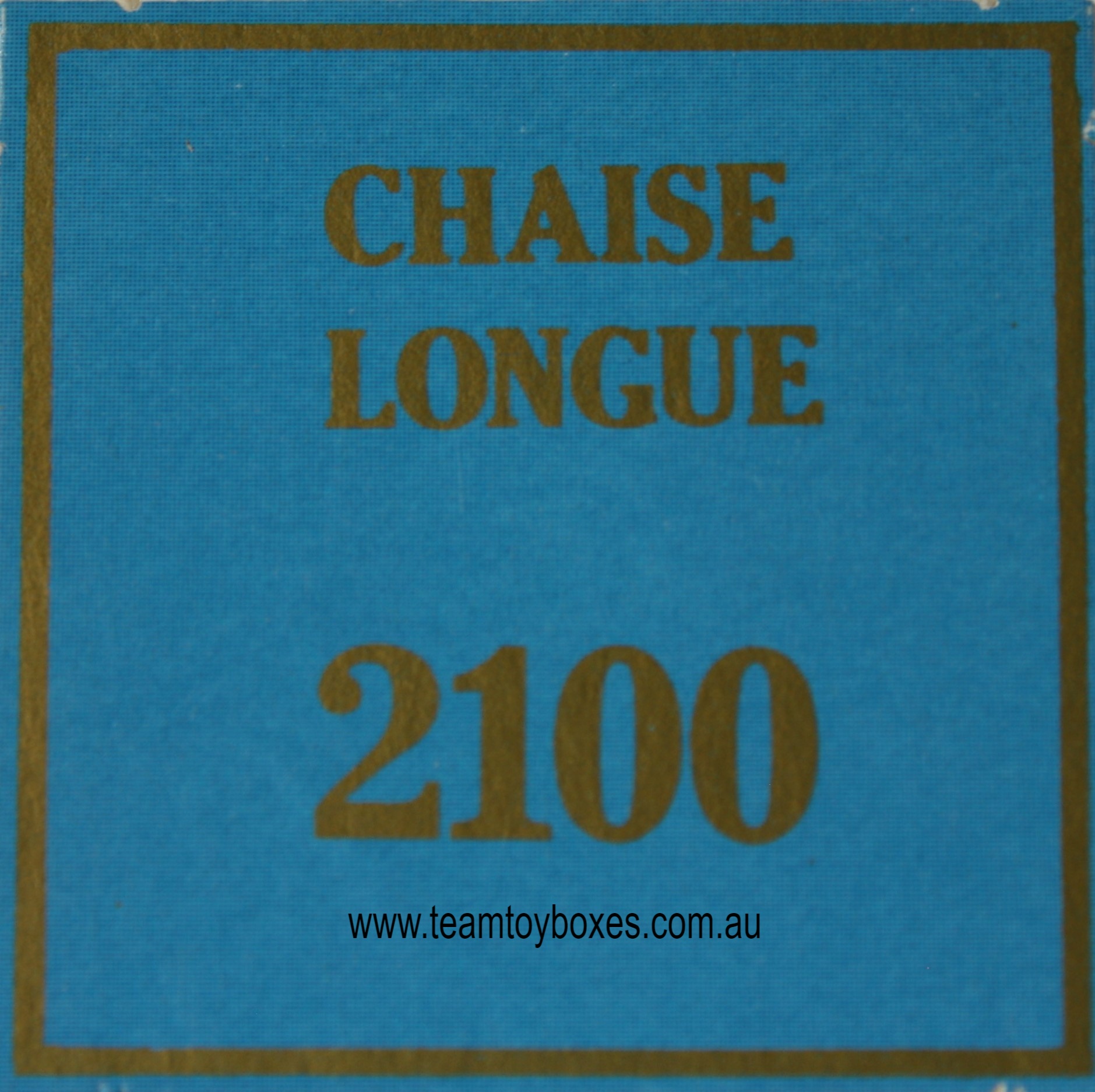 Parts Only - Golden Hammer Board Game - (1) Chaise Longue $2,100 Sale Card Only