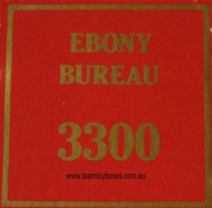 Parts Only - Golden Hammer Board Game - (1) Ebony Bureau $3,300 Sale Card Only