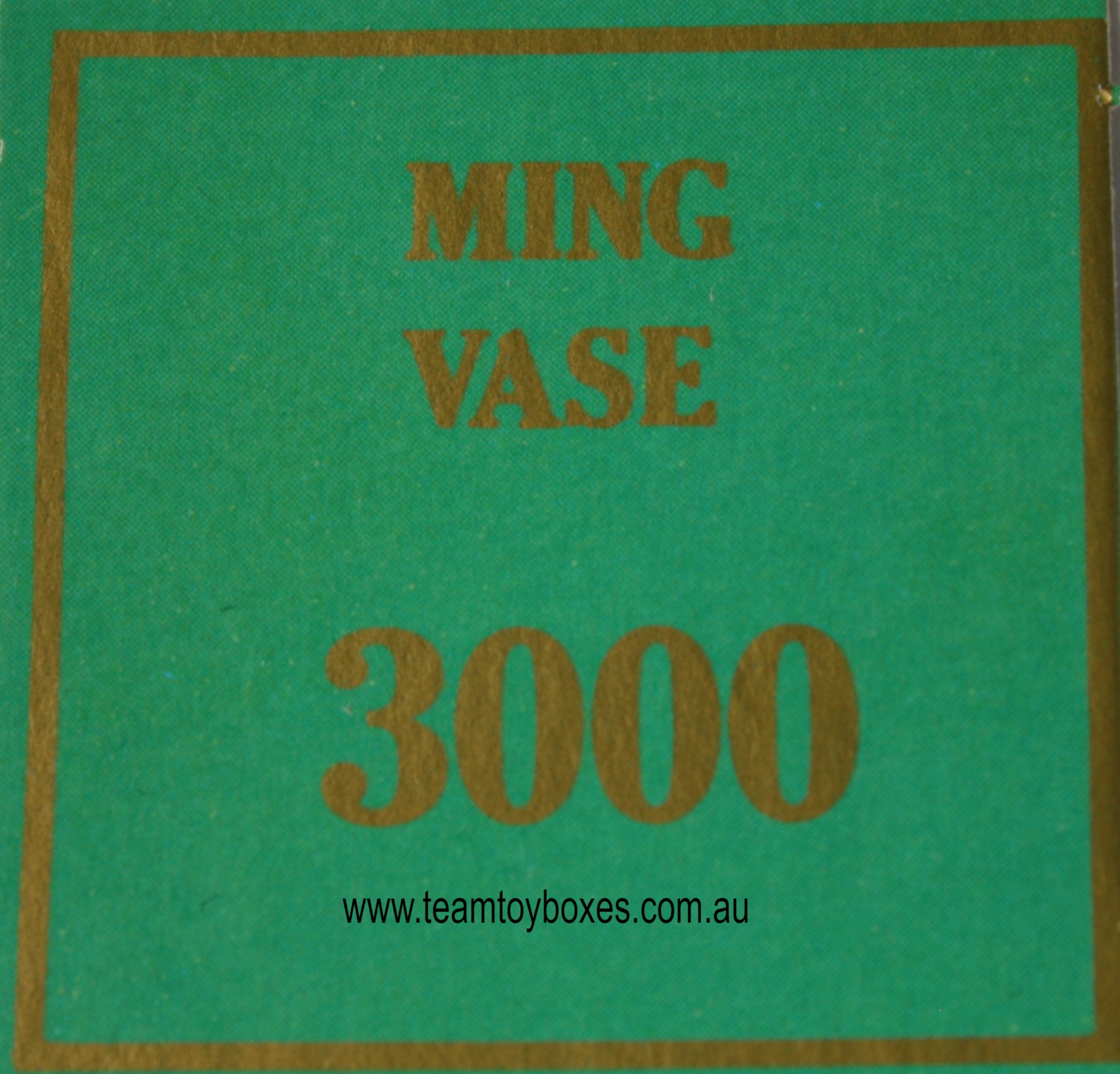Parts Only - Golden Hammer Board Game - (1) Ming Vase $3,000 Sale Card Only