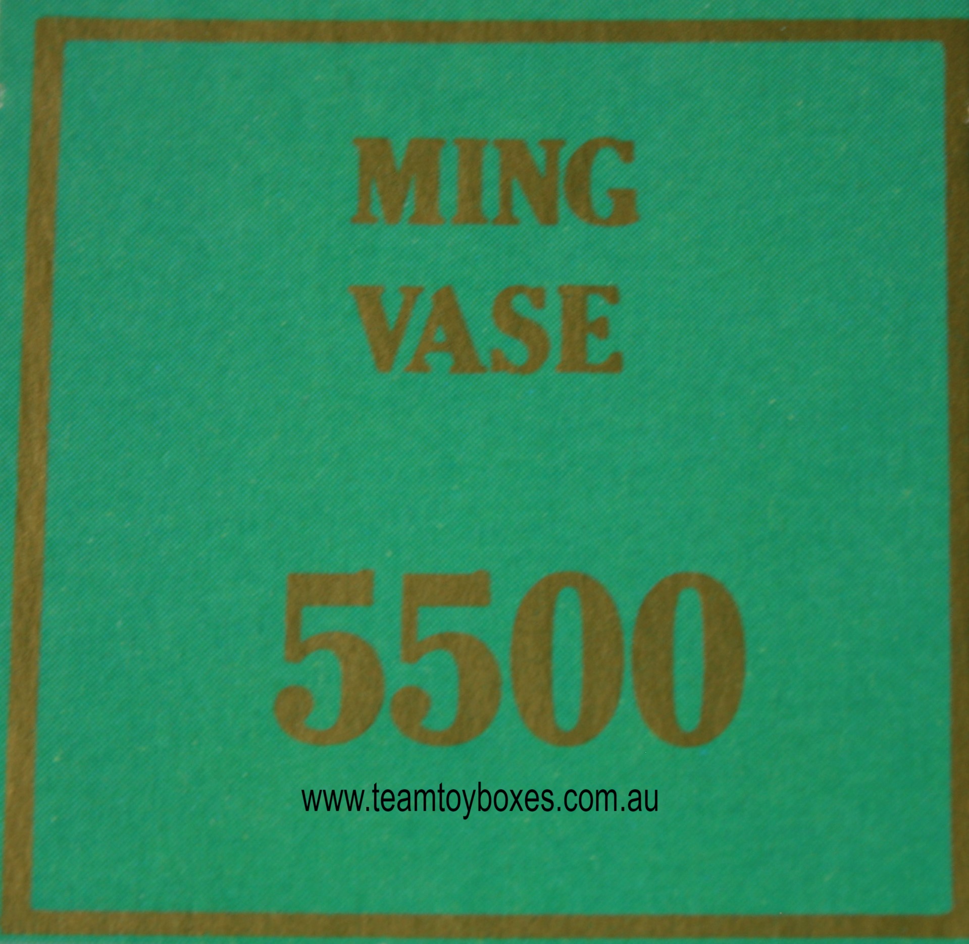 Parts Only - Golden Hammer Board Game - (1) Ming Vase $5,500 Sale Card Only