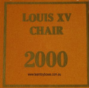 Parts Only - Golden Hammer Board Game - (1) Louis XV Chair $2,000 Sale Card Only