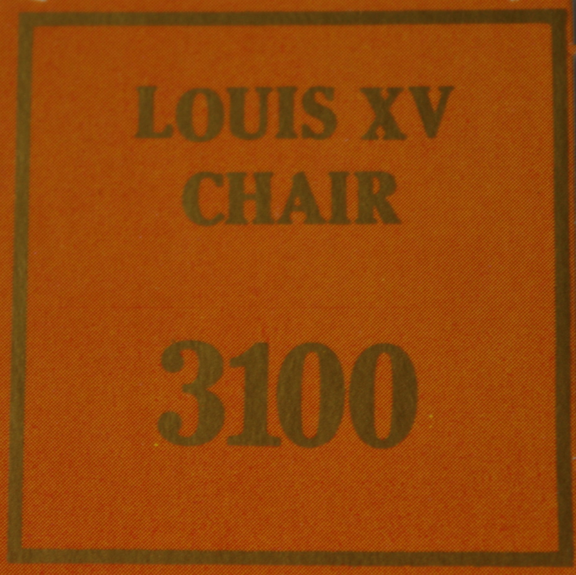 Parts Only - Golden Hammer Board Game - (1) Louis XV Chair $3,100 Sale Card Only