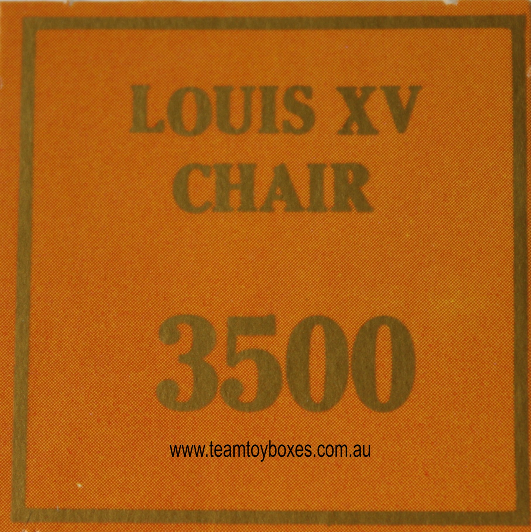 Parts Only - Golden Hammer Board Game - (1) Louis XV Chair $3,500 Sale Card Only