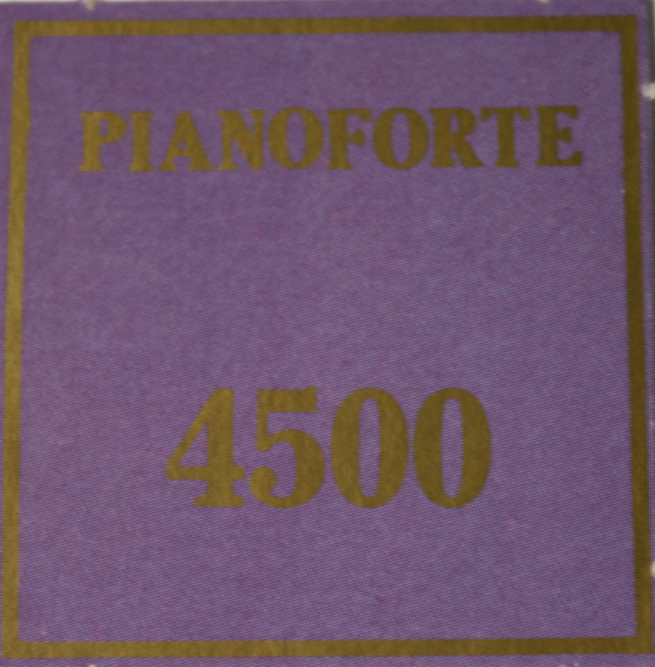 Parts Only - Golden Hammer Board Game - (1) Piano Forte $4,500 Sale Card Only