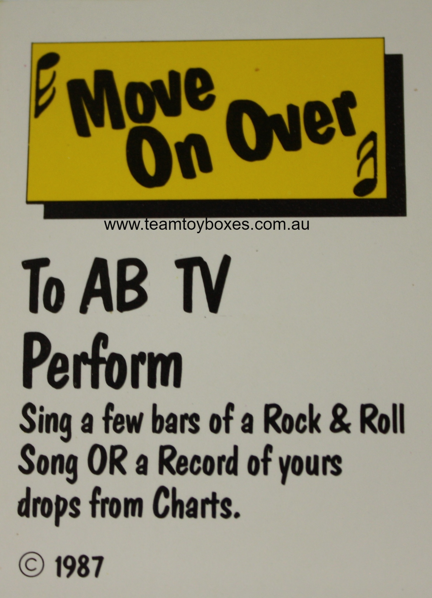PARTS ONLY - Rockology Board Game - (1) Pop Luck Card Only